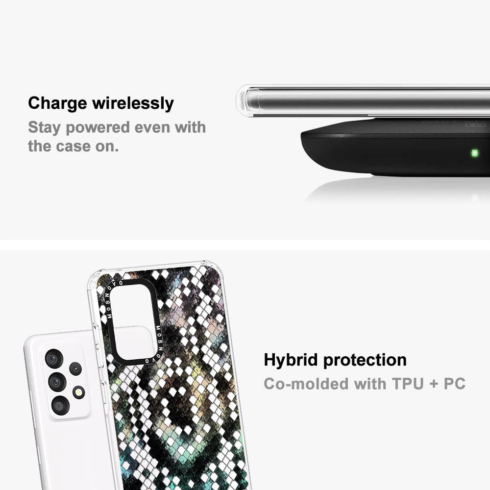 Rainbow Snake Print Phone Case - Samsung Galaxy A53 Case - MOSNOVO
