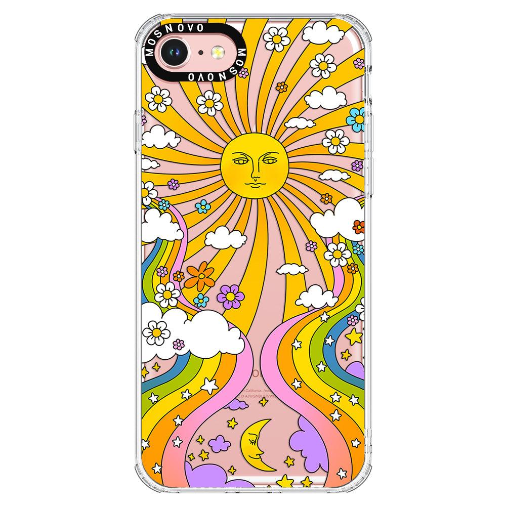Rainbow Sun and Moon Phone Case - iPhone 7 Case - MOSNOVO