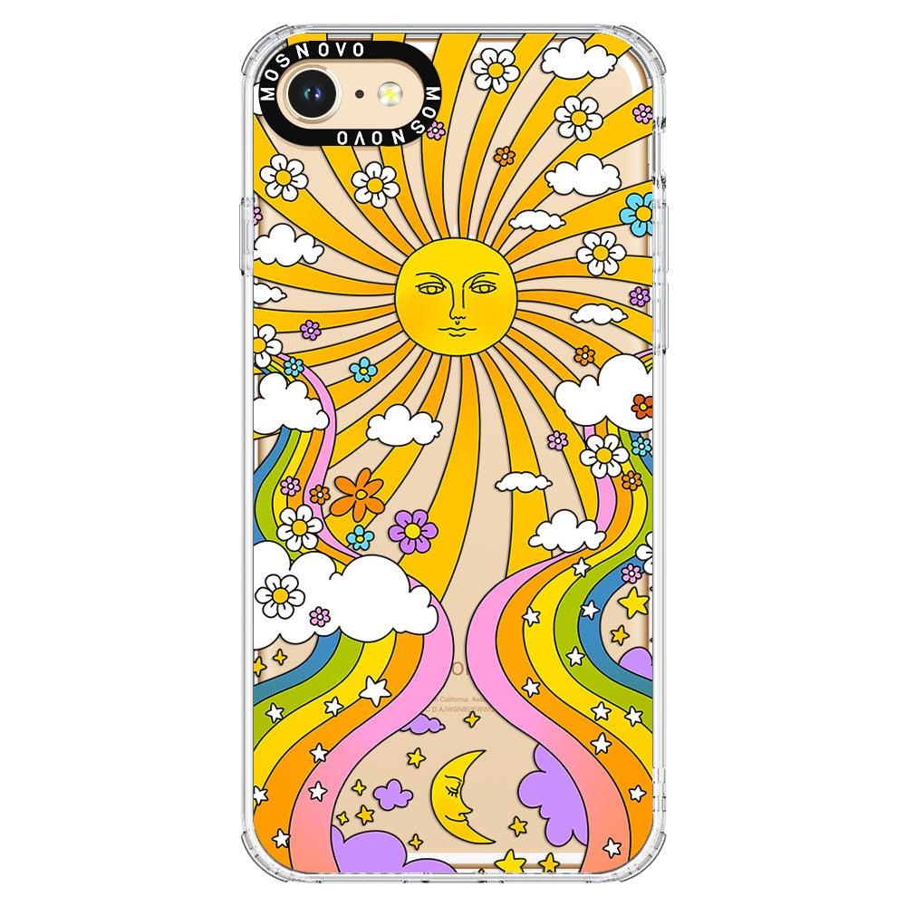 Rainbow Sun and Moon Phone Case - iPhone 7 Case - MOSNOVO