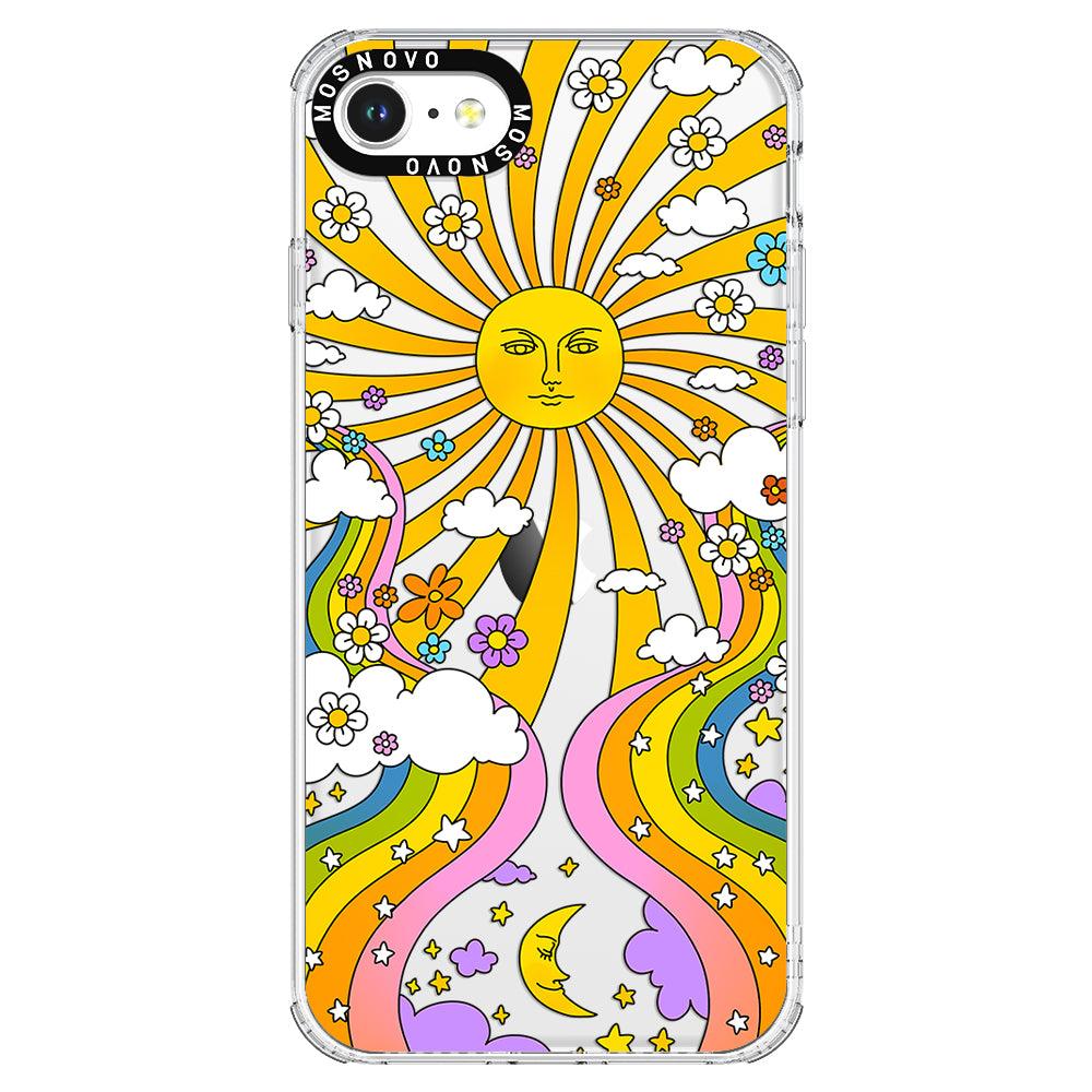 Rainbow Sun and Moon Phone Case - iPhone 8 Case - MOSNOVO