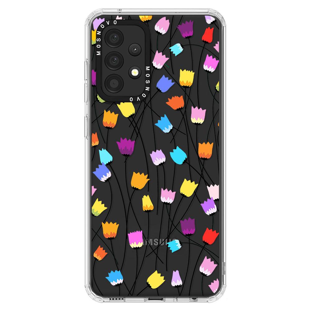 Rainbow Tulips Phone Case - Samsung Galaxy A52 & A52s Case - MOSNOVO