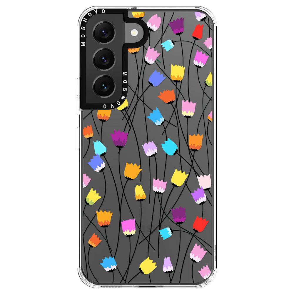 Rainbow Tulips Phone Case - Samsung Galaxy S22 Case - MOSNOVO