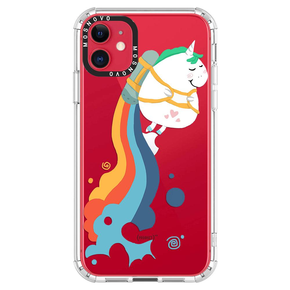 Cute Rainbow Unicorn Phone Case - iPhone 11 Case - MOSNOVO
