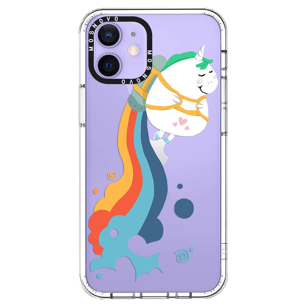 Cute Rainbow Unicorn Phone Case - iPhone 12 Case - MOSNOVO