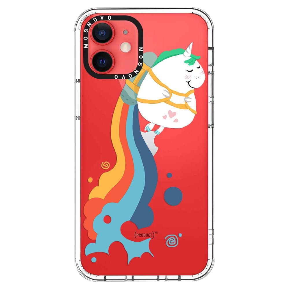 Cute Rainbow Unicorn Phone Case - iPhone 12 Case - MOSNOVO