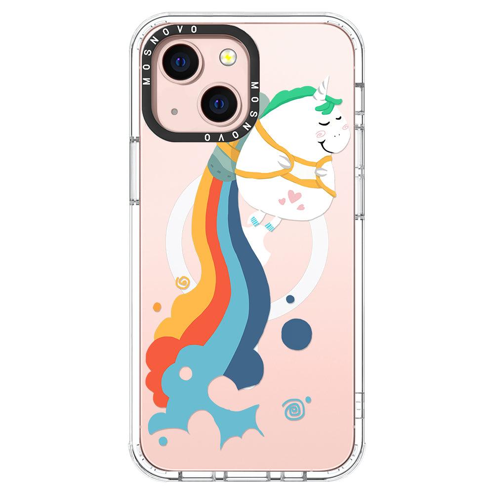 Cute Rainbow Unicorn Phone Case - iPhone 13 Case - MOSNOVO
