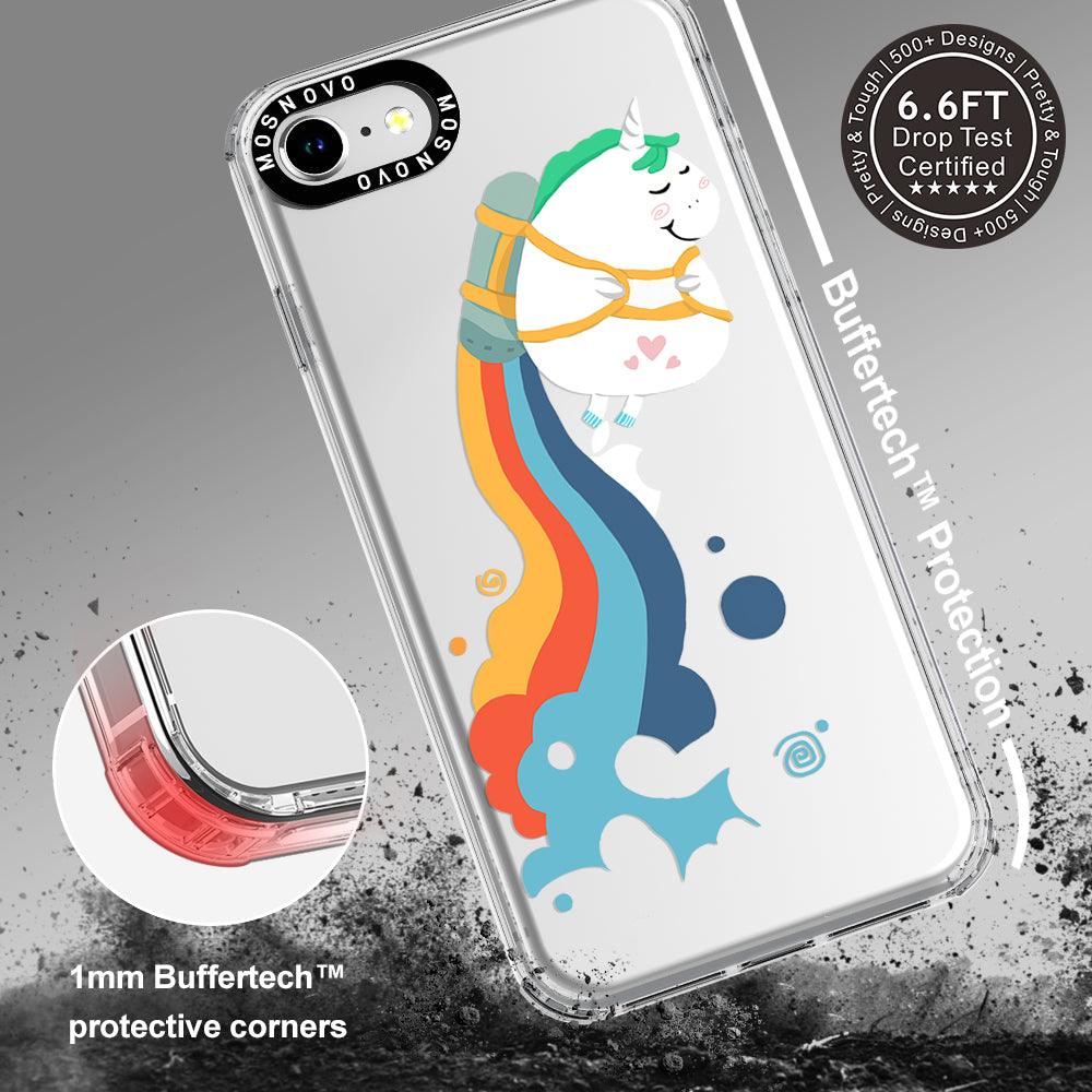 Cute Rainbow Unicorn Phone Case - iPhone SE 2020 Case - MOSNOVO