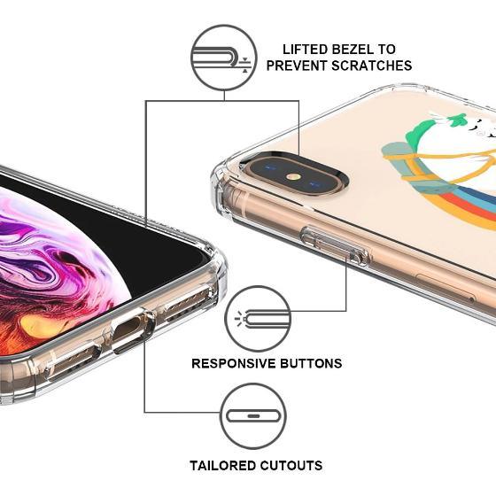 Cute Rainbow Unicorn Phone Case - iPhone X Case - MOSNOVO