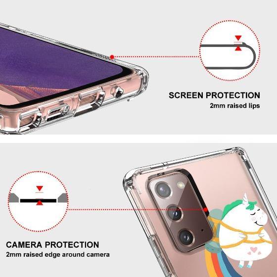Cute Rainbow Unicorn Phone Case - Samsung Galaxy Note 20 Case - MOSNOVO