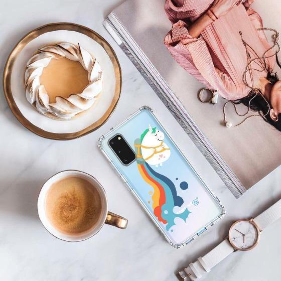 Cute Rainbow Unicorn Phone Case - Samsung Galaxy S20 Case - MOSNOVO