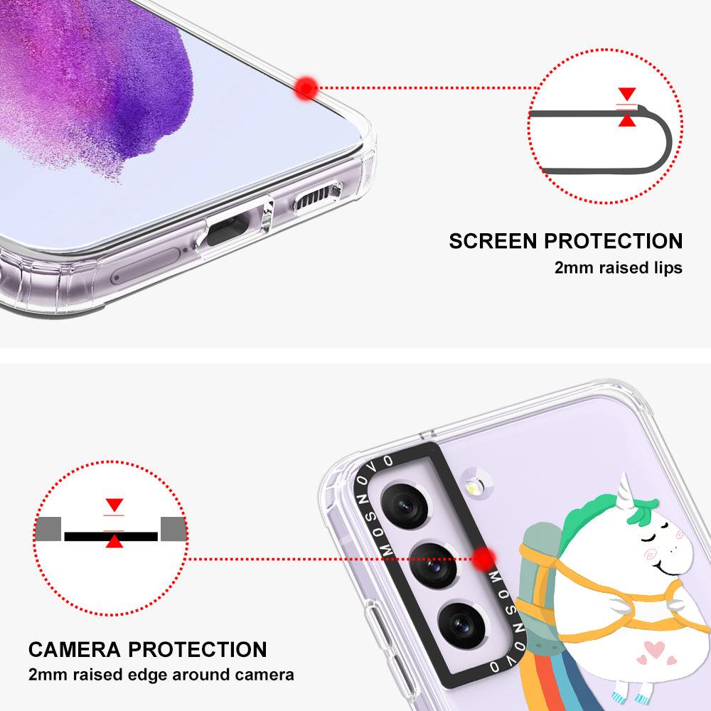 Rainbow Unicorn Phone Case - Samsung Galaxy S21 FE Case - MOSNOVO