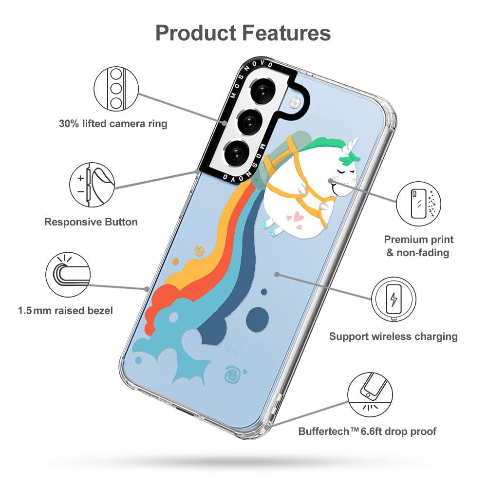 Rainbow Unicorn Phone Case - Samsung Galaxy S22 Case - MOSNOVO