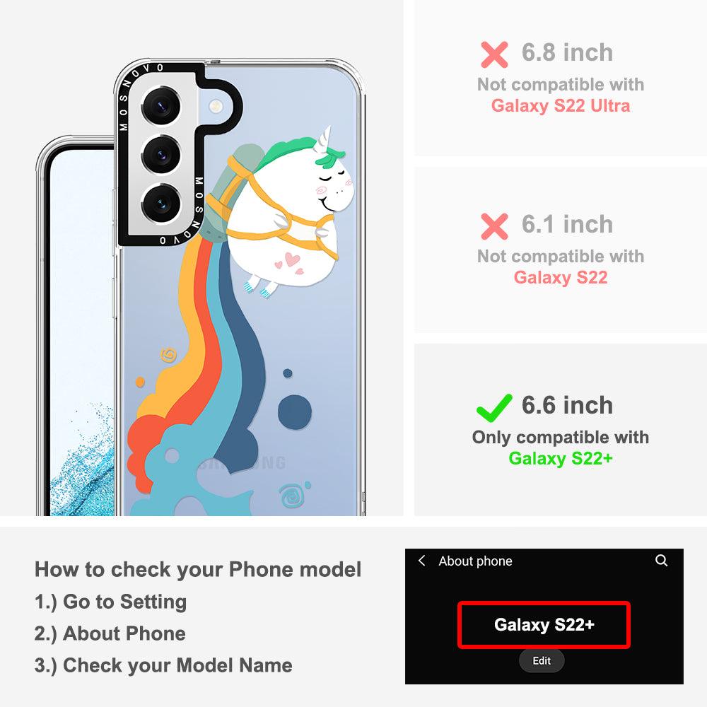 Rainbow Unicorn Phone Case - Samsung Galaxy S22 Plus Case - MOSNOVO