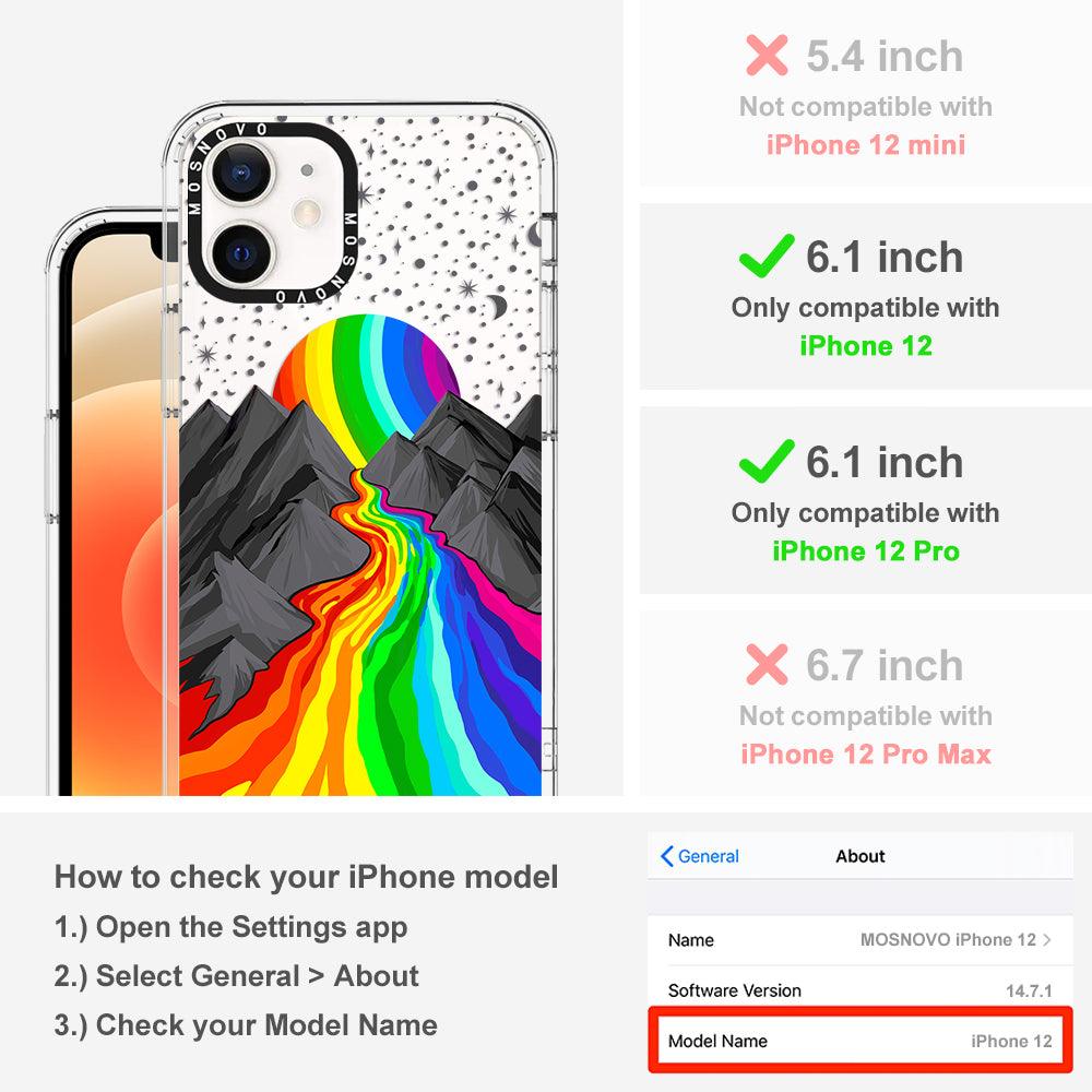 Rainbow Landscape Phone Case - iPhone 12 Case - MOSNOVO