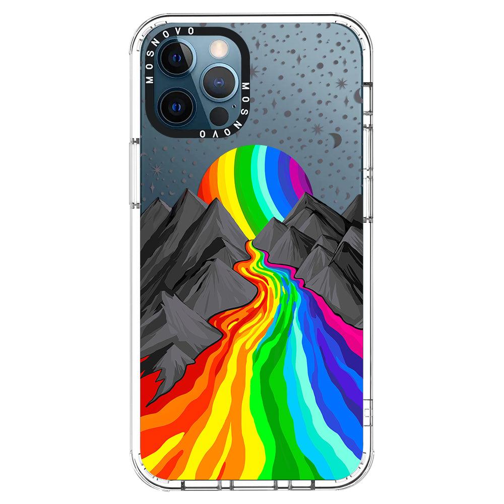 Rainbow Landscape Phone Case - iPhone 12 Pro Max Case - MOSNOVO