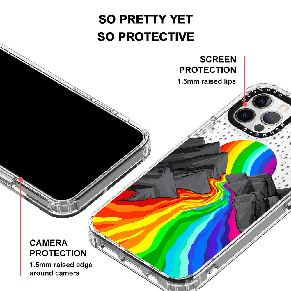 Rainbow Landscape Phone Case - iPhone 12 Pro Max Case - MOSNOVO