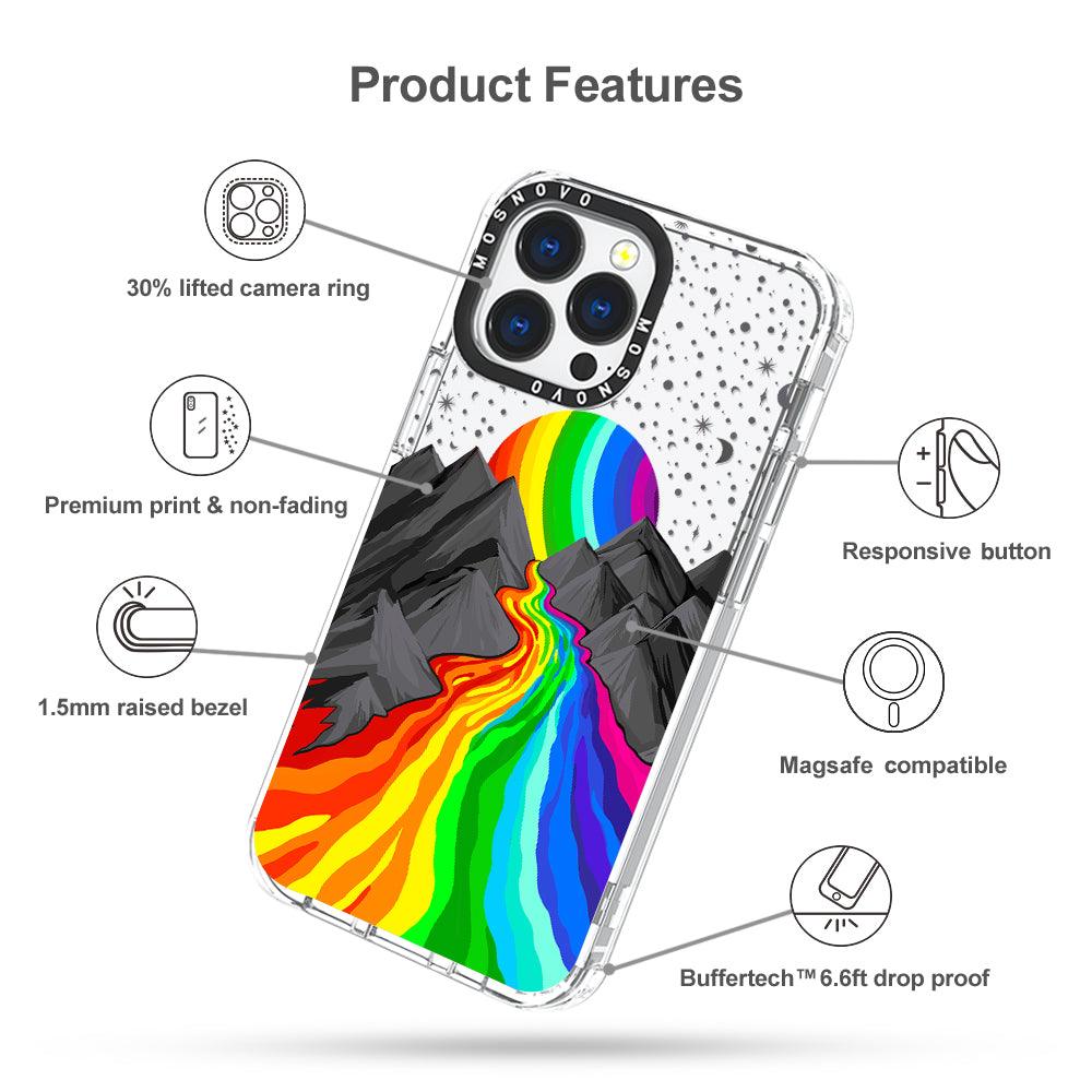 Rainbow Landscape Phone Case - iPhone 13 Pro Case - MOSNOVO