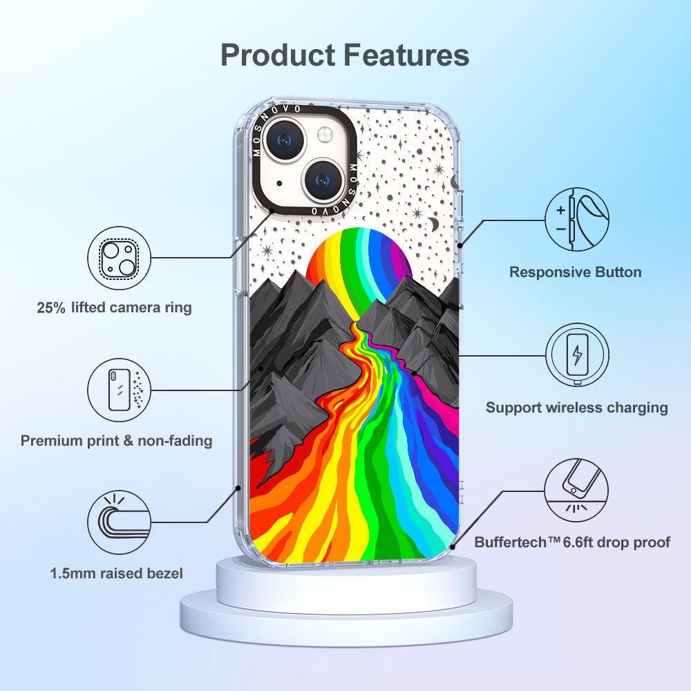 Rainbow Landscape Phone Case - iPhone 14 Case - MOSNOVO