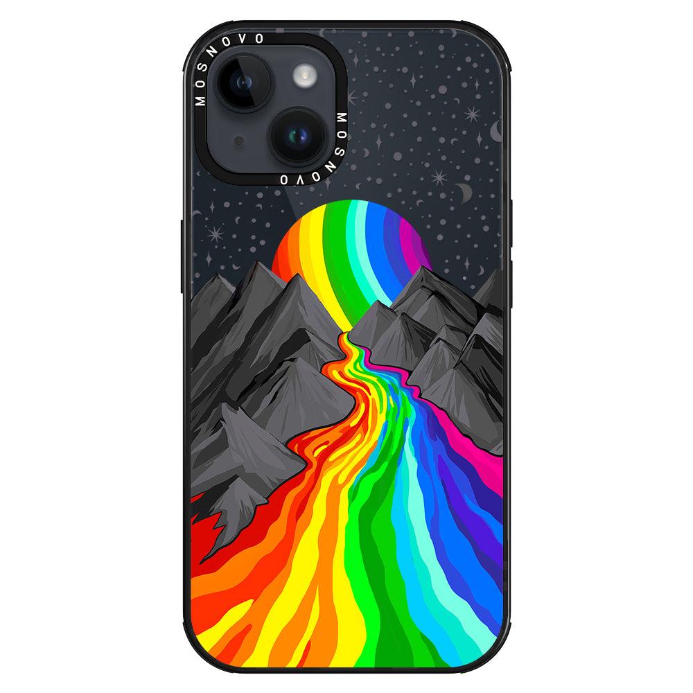 Rainbow Landscape Phone Case - iPhone 14 Plus Case - MOSNOVO