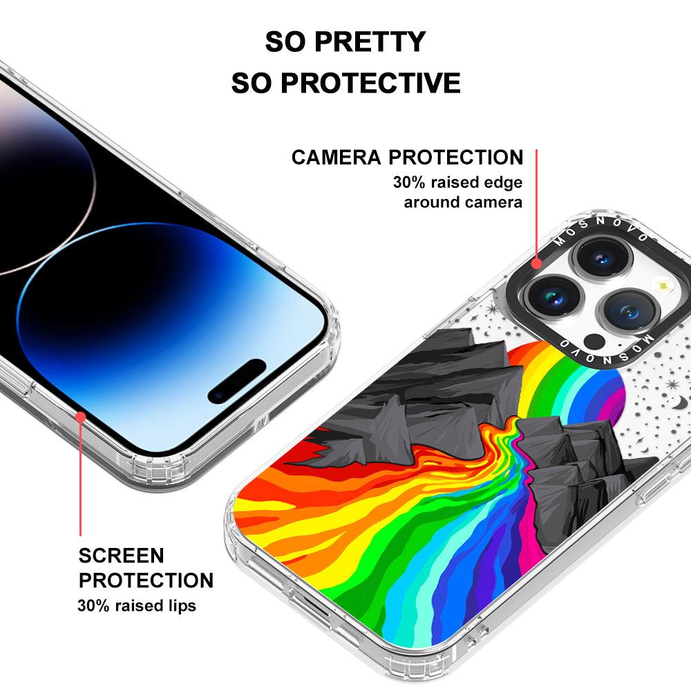 Rainbow Landscape Phone Case - iPhone 14 Pro Case - MOSNOVO