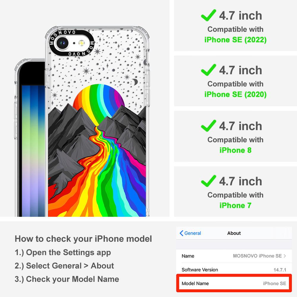 Rainbow Landscape Phone Case - iPhone SE 2022 Case - MOSNOVO