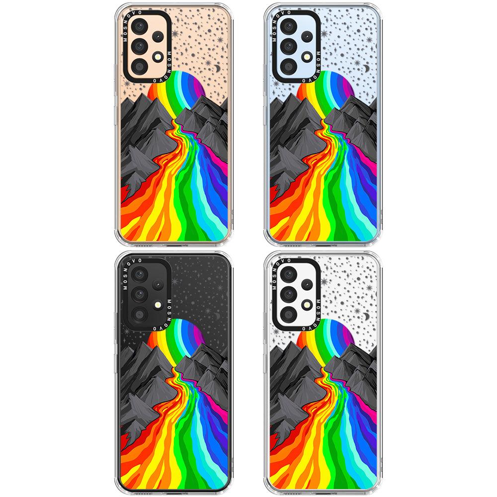 Rainbow Volcano Phone Case - Samsung Galaxy A53 Case - MOSNOVO