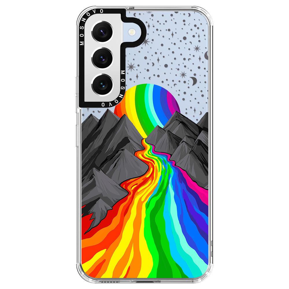 Rainbow Volcano Phone Case - Samsung Galaxy S22 Case - MOSNOVO