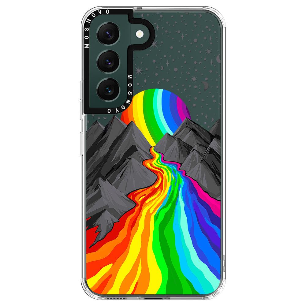 Rainbow Volcano Phone Case - Samsung Galaxy S22 Plus Case - MOSNOVO