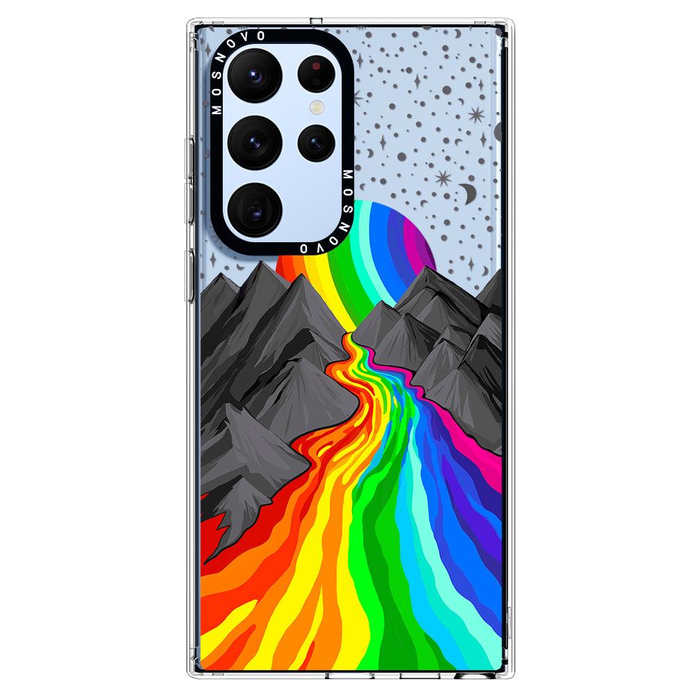 Rainbow Volcano Phone Case - Samsung Galaxy S22 Ultra Case - MOSNOVO