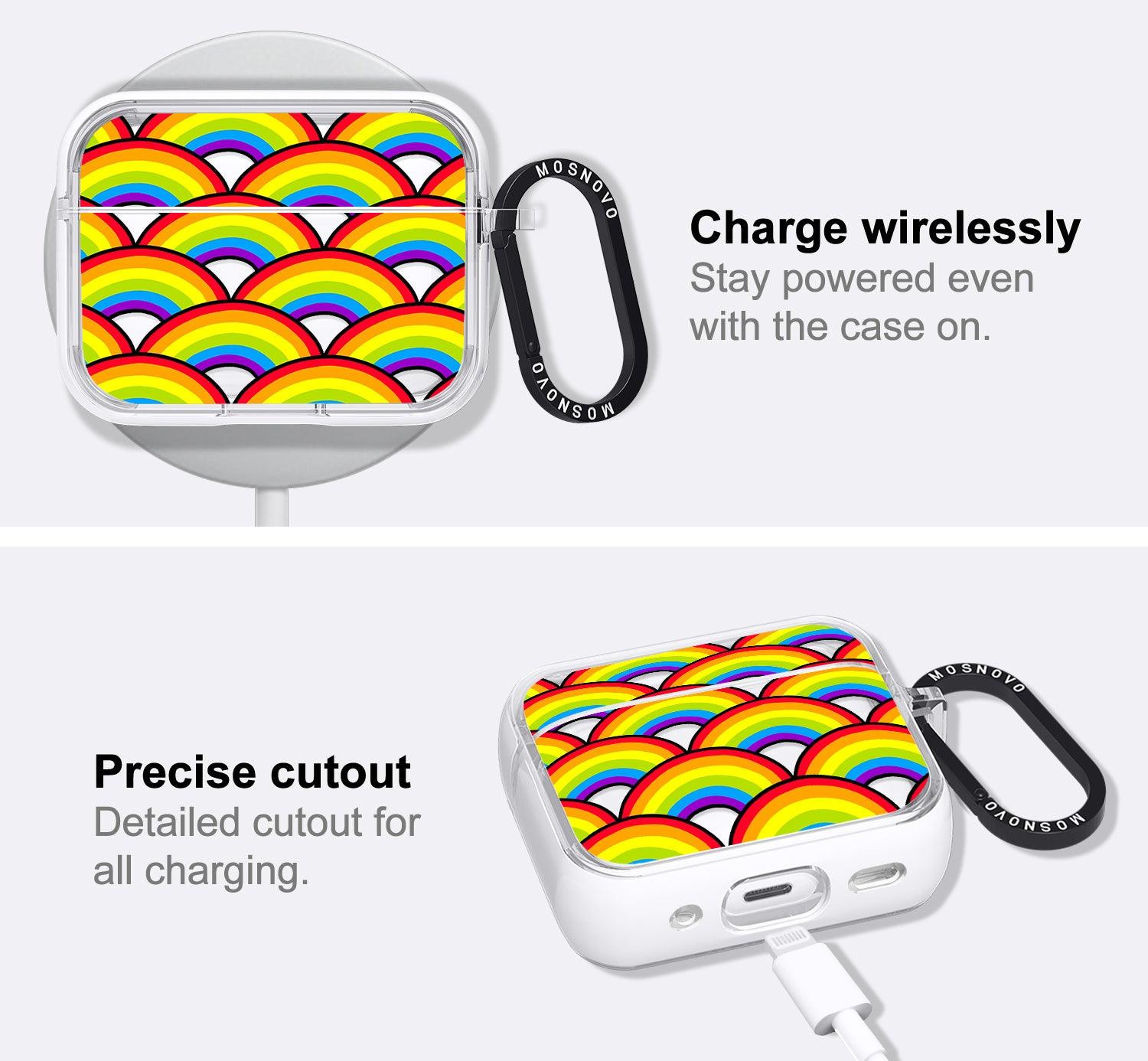 Rainbow Waves AirPods Pro 2 Case (2nd Generation) - MOSNOVO