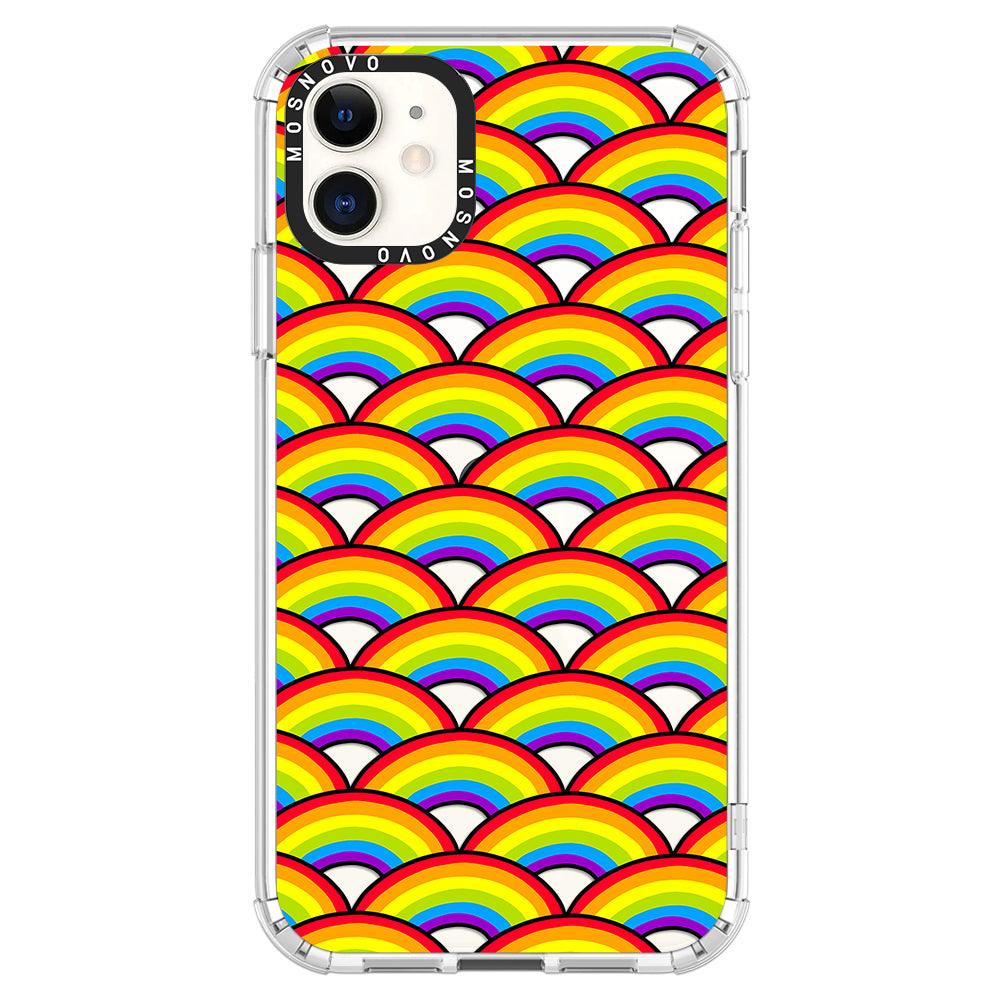 Rainbow Waves Phone Case - iPhone 11 Case - MOSNOVO