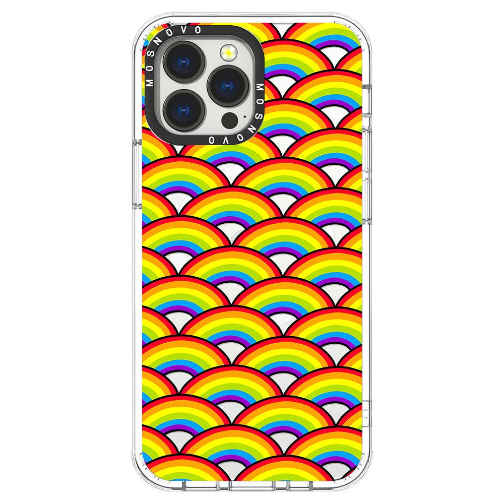 Rainbow Waves Phone Case - iPhone 13 Pro Max Case - MOSNOVO