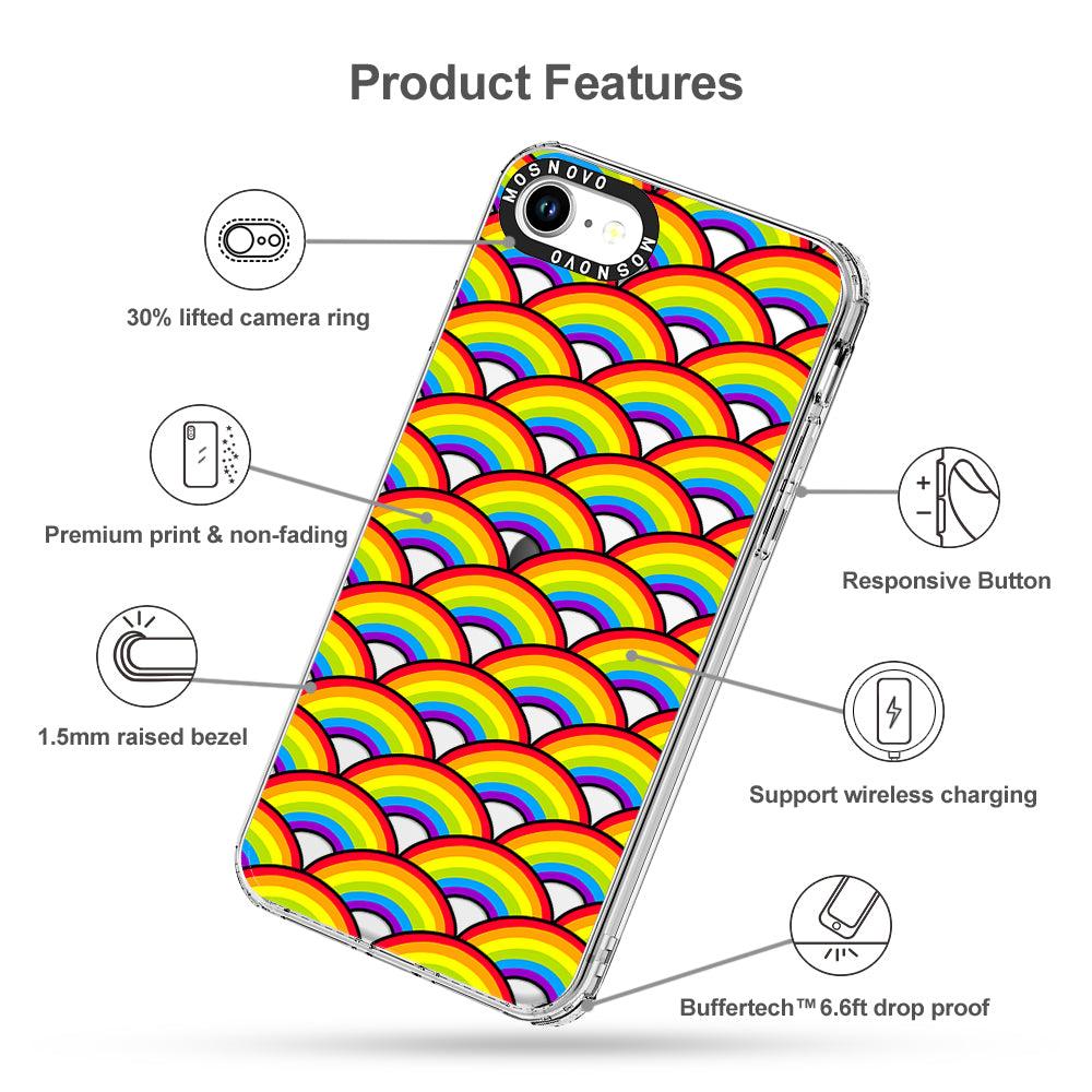 Rainbow Waves Phone Case - iPhone 7 Case - MOSNOVO