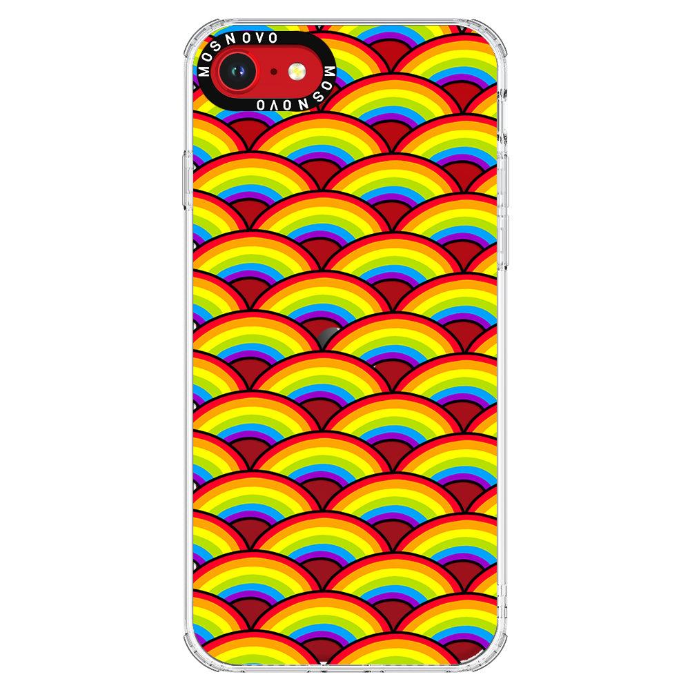 Rainbow Waves Phone Case - iPhone SE 2022 Case - MOSNOVO