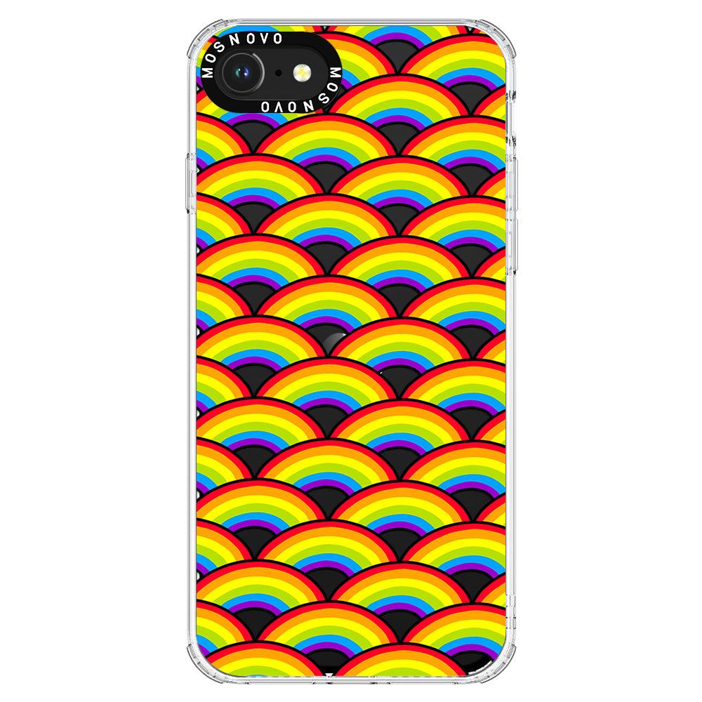 Rainbow Waves Phone Case - iPhone SE 2022 Case - MOSNOVO