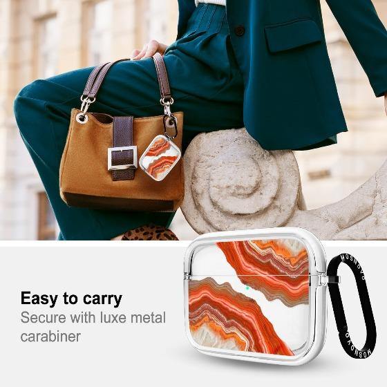 Red Agate AirPods Pro Case - MOSNOVO