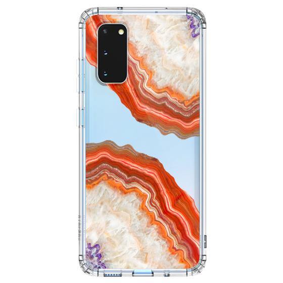 Red Agate Phone Case - Samsung Galaxy S20 Case - MOSNOVO