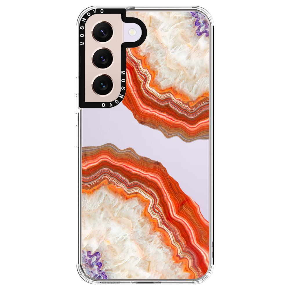 Red Agate Phone Case - Samsung Galaxy S22 Case - MOSNOVO