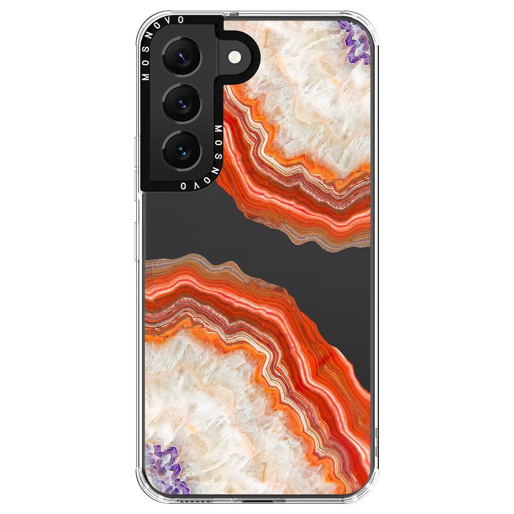 Red Agate Phone Case - Samsung Galaxy S22 Case - MOSNOVO