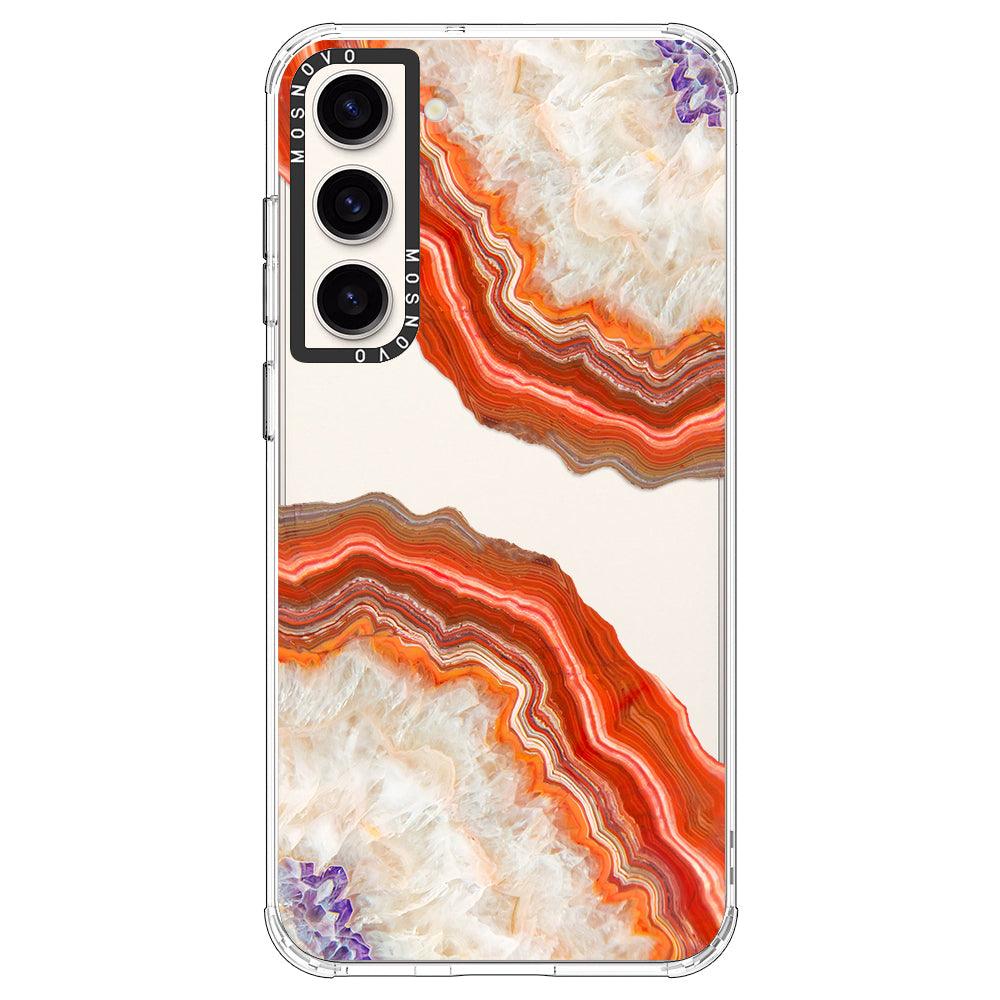 Red Agate Phone Case - Samsung Galaxy S23 Case - MOSNOVO