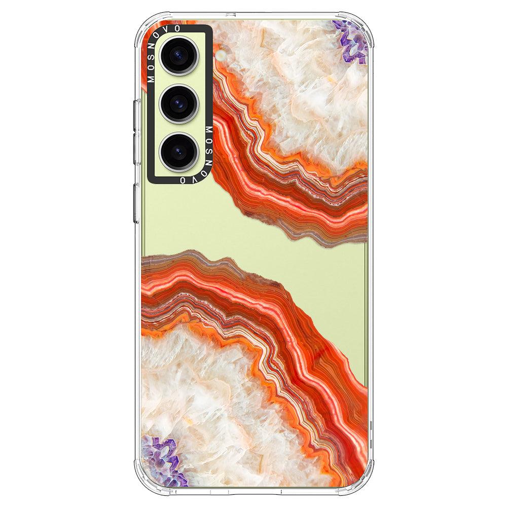 Red Agate Phone Case - Samsung Galaxy S23 Case - MOSNOVO