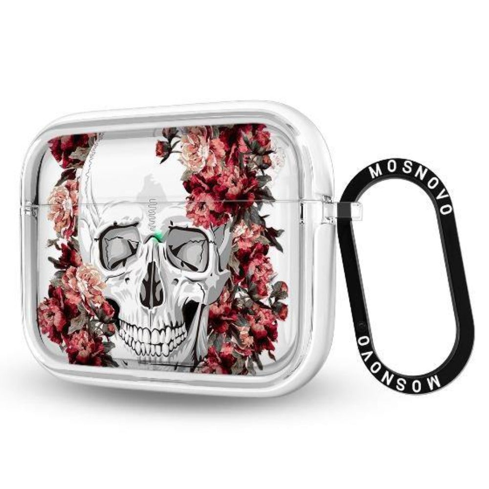 Cool Floral Skull AirPods Pro Case - MOSNOVO