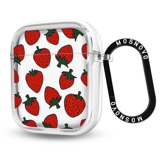 Red Strawberry AirPods 1/2 Case - MOSNOVO