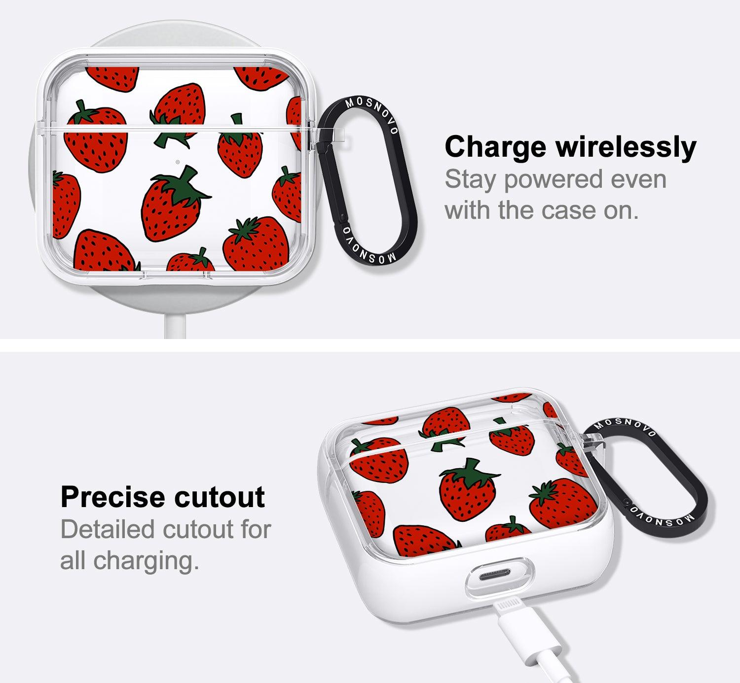 Red Strawberry AirPods 3 Case (3rd Generation) - MOSNOVO