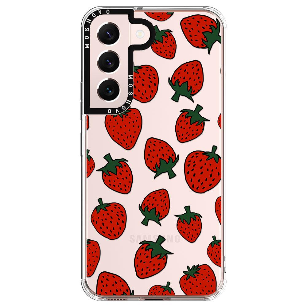 Red Strawberry Phone Case - Samsung Galaxy S22 Plus Case - MOSNOVO