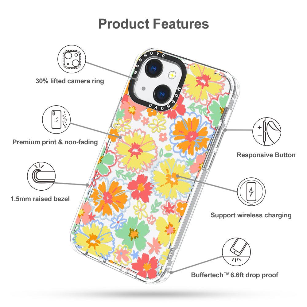 Amazon 70s Flower Phone Case Case For Apple IPhone 15 Pro Max Love