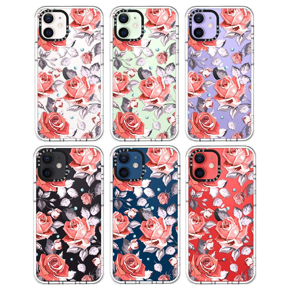 Retro Floral Phone Case - iPhone 12 Mini Case - MOSNOVO