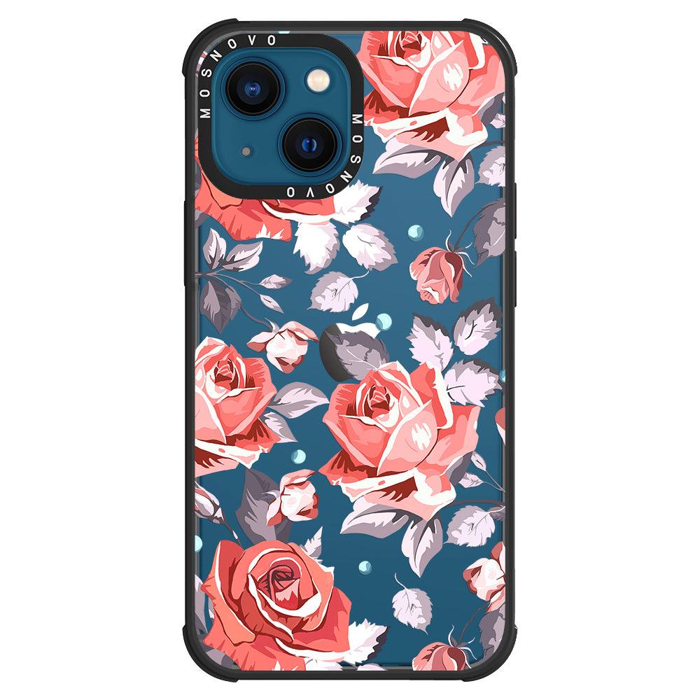 Retro Flower Roses Phone Case - iPhone 13 Case - MOSNOVO