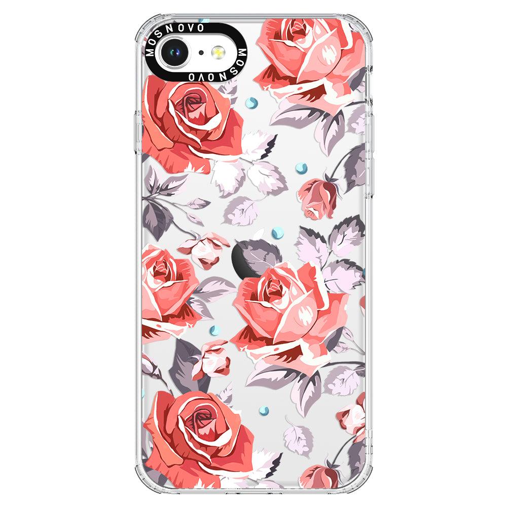 Retro Flower Roses Phone Case - iPhone 7 Case - MOSNOVO