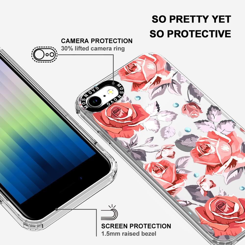 Retro Flower Roses Phone Case - iPhone 8 Case - MOSNOVO